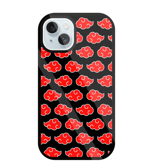 Japanese Clouds Seamless Pattern Glass Case For Apple iPhone 13