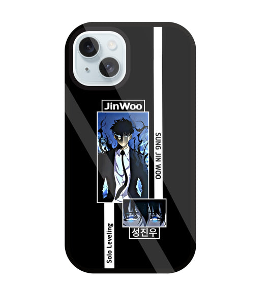 Jin Woo Sung Anime Glass Case For Apple iPhone 13