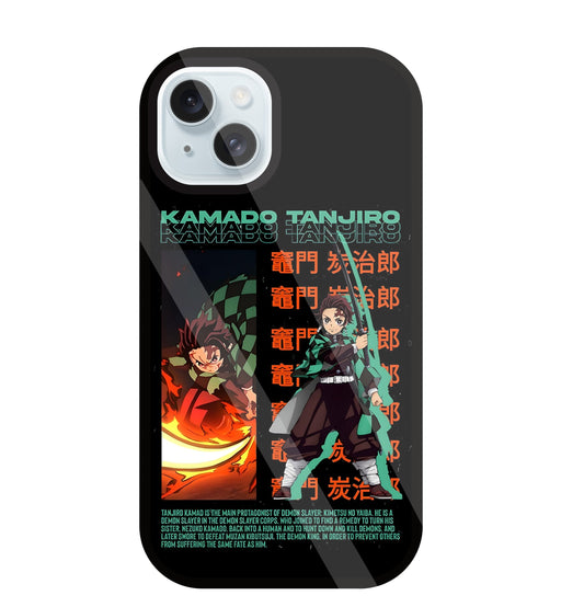 Kamado Tanjiro Glass Case For Apple iPhone 13