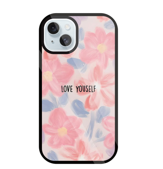 Love Yourself Glass Case For Apple iPhone 13