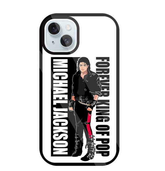 Michael Jackson King Of Pop Glass Case For Apple iPhone 13