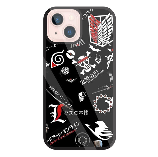 Anime Mashup  Glass Case For Apple iPhone 13 Mini