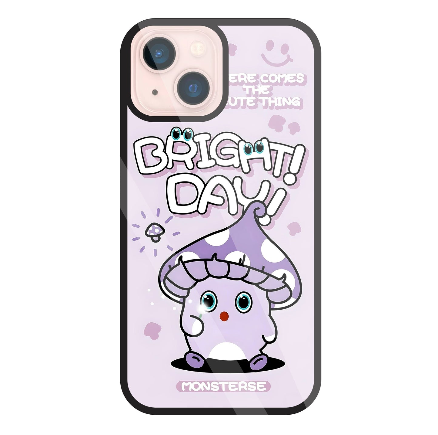 Bright Day Purple Monster Glass Case For Apple iPhone 13 Mini
