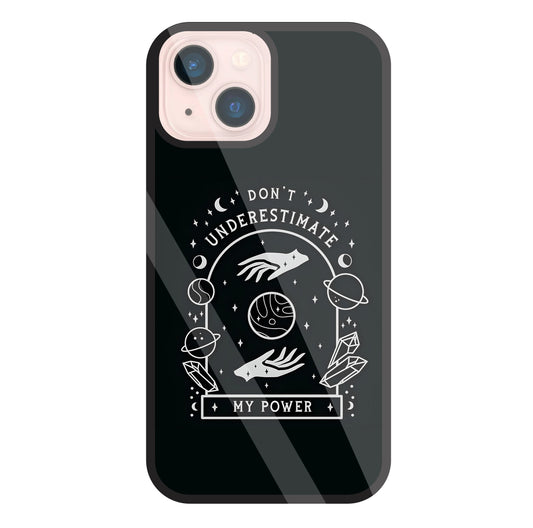 Don't Underestimate My Power Glass Case For Apple iPhone 13 Mini