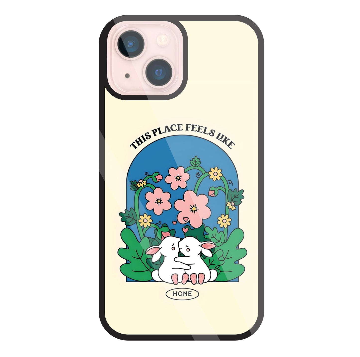Feels Like Home Glass Case For Apple iPhone 13 Mini