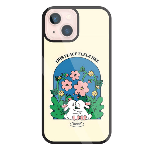 Feels Like Home Glass Case For Apple iPhone 13 Mini