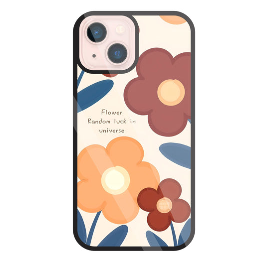 Flower Random Luck Glass Case For Apple iPhone 13 Mini