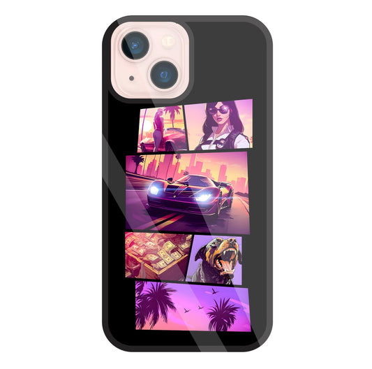 GTA 6 Glass Case For Apple iPhone 13 Mini