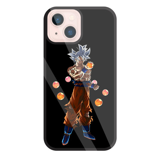 Goku With Dragon Balls Glass Case For Apple iPhone 13 Mini