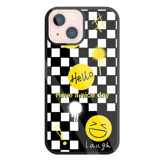 Have A Nice Day Glass Case For Apple iPhone 13 Mini
