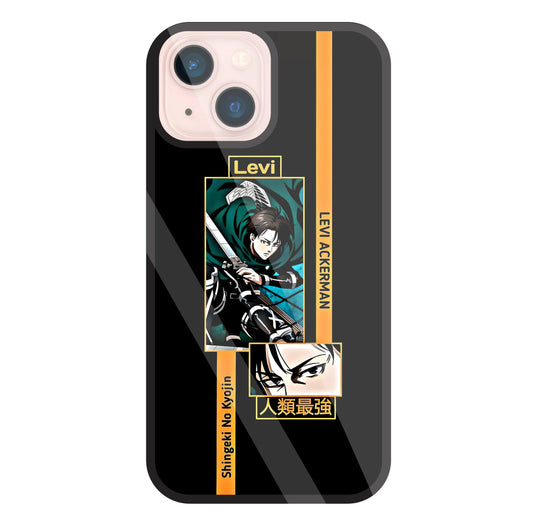 Levi Anime Glass Case For Apple iPhone 13 Mini