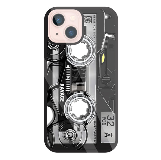 Microcassette Glass Case For Apple iPhone 13 Mini