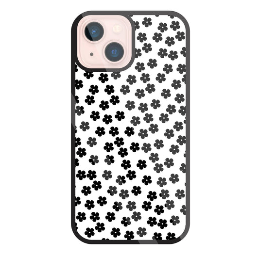 Multiple Daisy flowers Glass Case For Apple iPhone 13 Mini