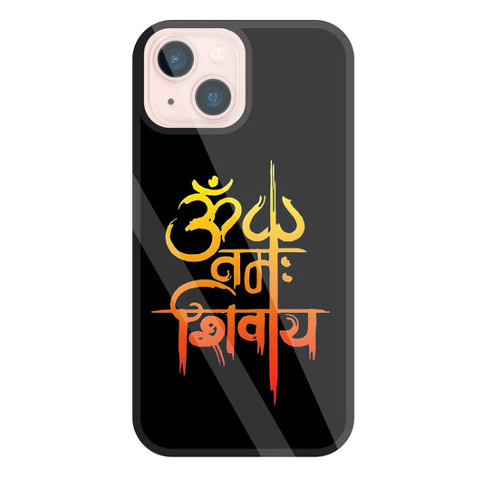Om Namah Shivaye Glass Case For Apple iPhone 13 Mini