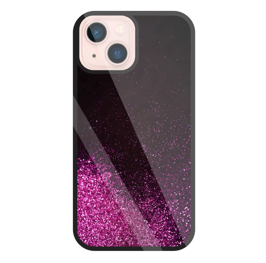 Pink Glitters Glass Case For Apple iPhone 13 Mini
