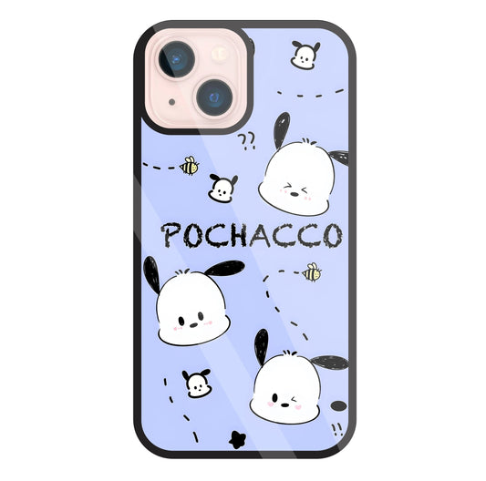 Pochacco Puppy Levender Glass Case For Apple iPhone 13 Mini