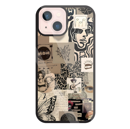 Romantic Lover Glass Case For Apple iPhone 13 Mini