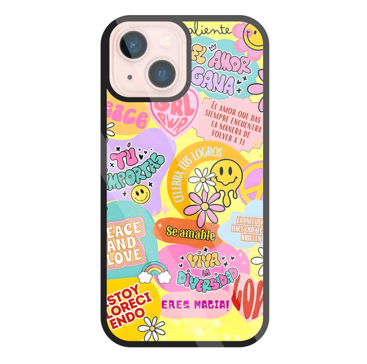 Sunflower Vibes Glass Case For Apple iPhone 13 Mini