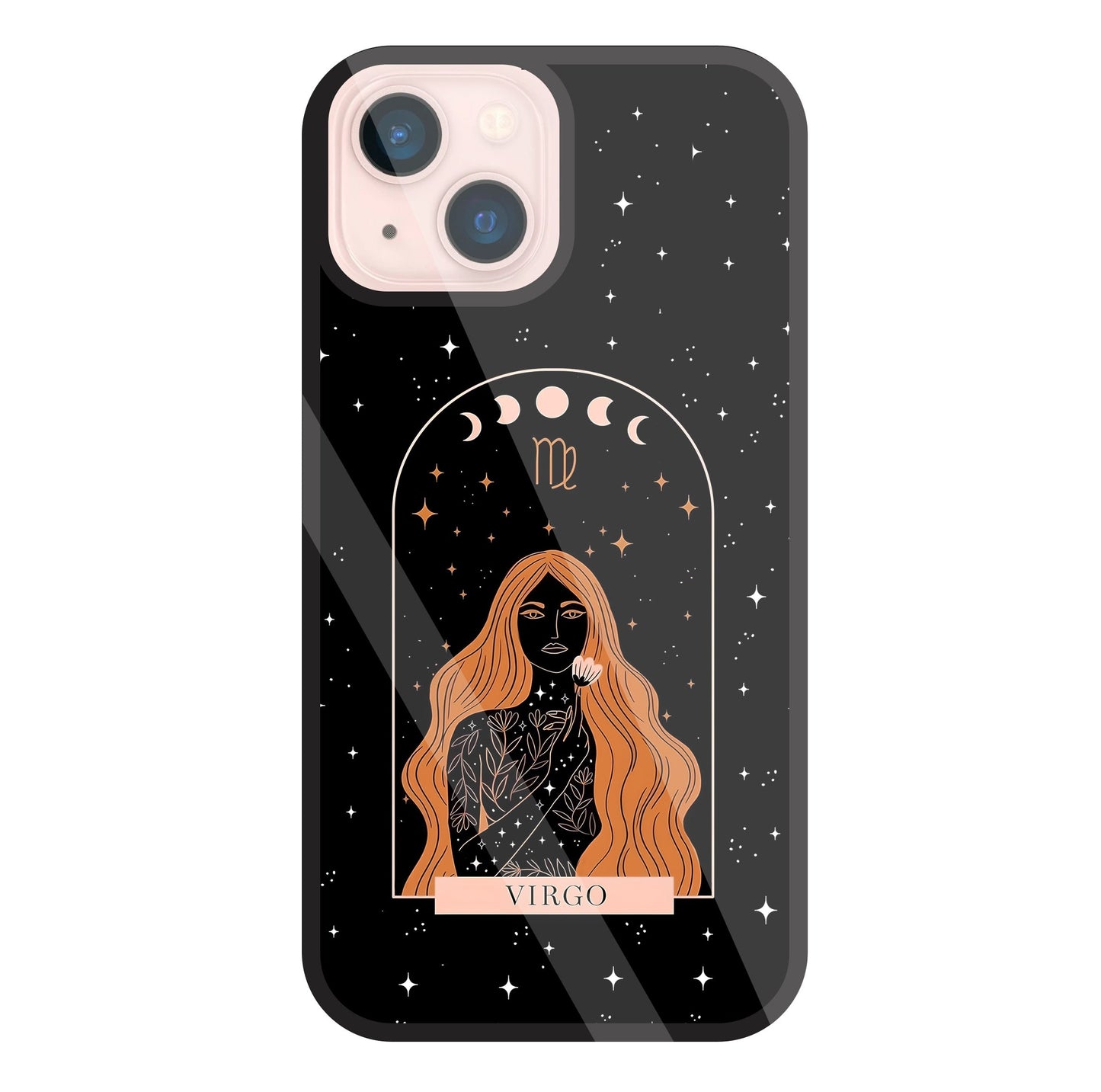 Virgo Black Glass Case For Apple iPhone 13 Mini