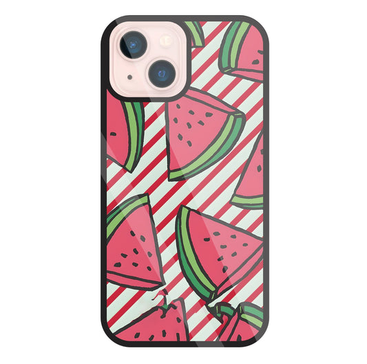 Watermelon Glass Case For Apple iPhone 13 Mini