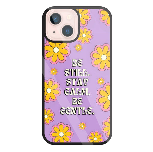 Yellow Flowers With Quotes Glass Case For Apple iPhone 13 Mini