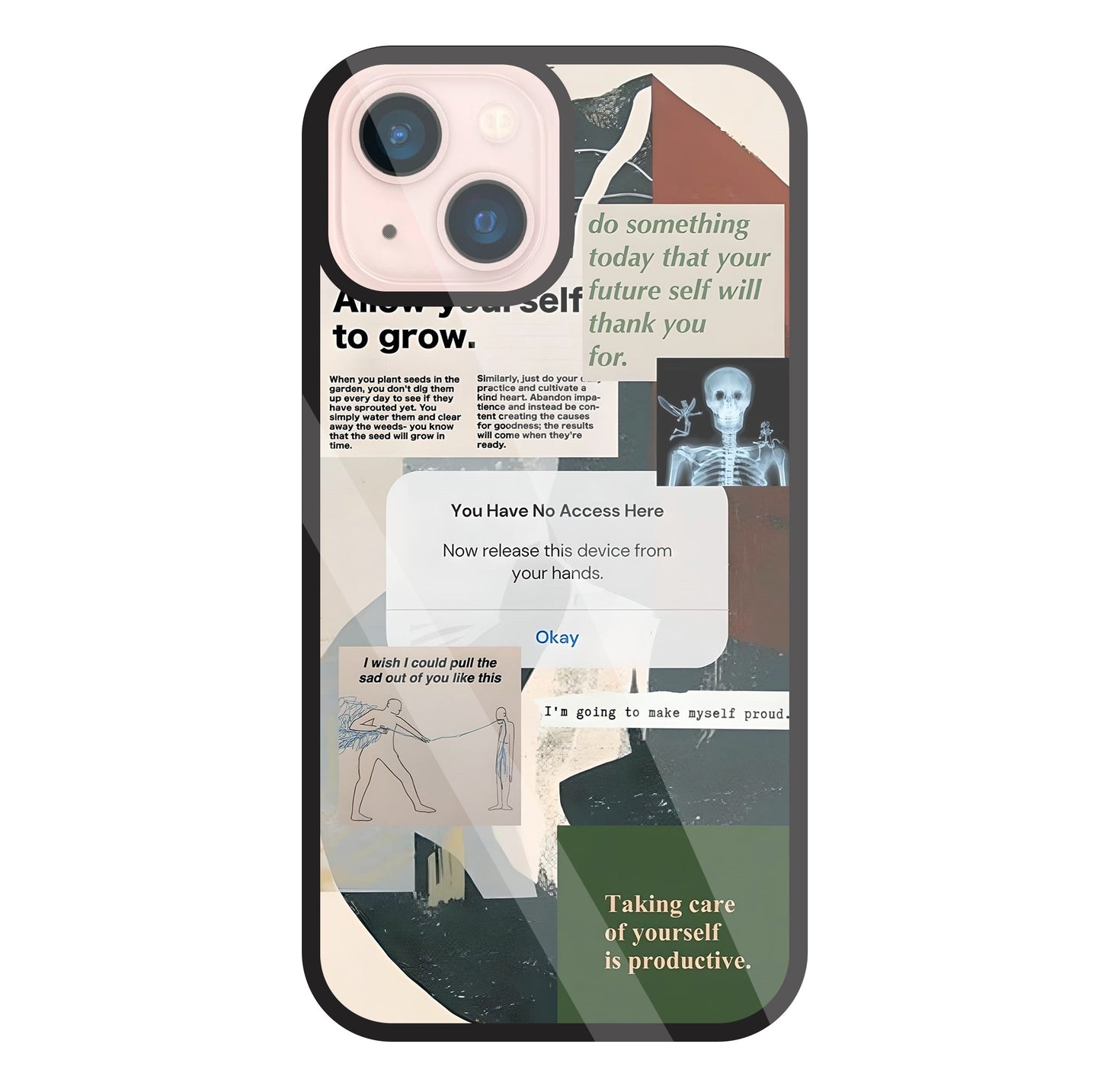 Yourself To Grow Glass Case For Apple iPhone 13 Mini