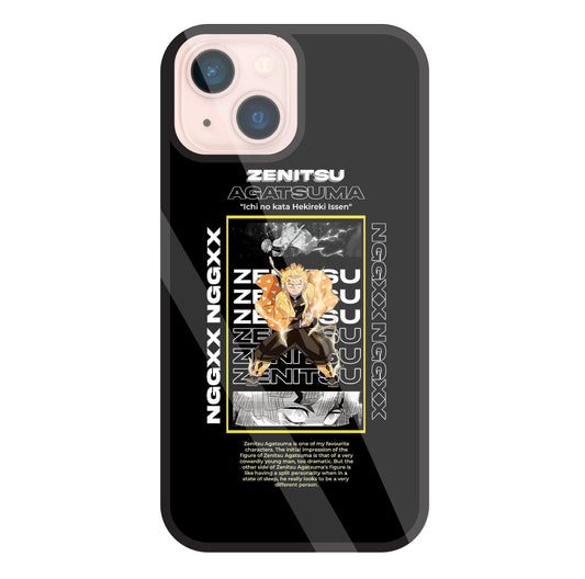 Zenitsu Anime Glass Case For Apple iPhone 13 Mini