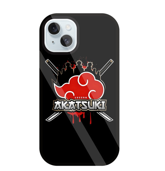 Naruto - Akatsuki Glass Case For Apple iPhone 13