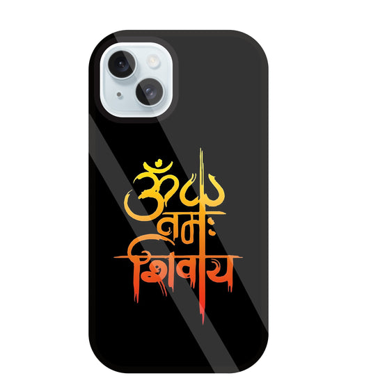 Om Namah Shivaye Glass Case For Apple iPhone 13