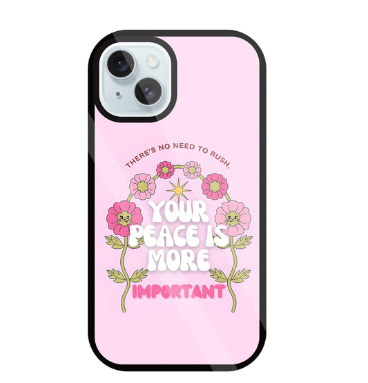 Peace Is More Important Glass Case For Apple iPhone 13