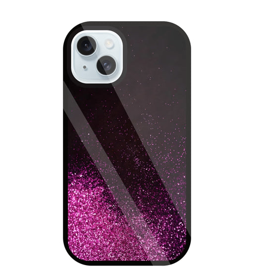 Pink Glitters Glass Case For Apple iPhone 13