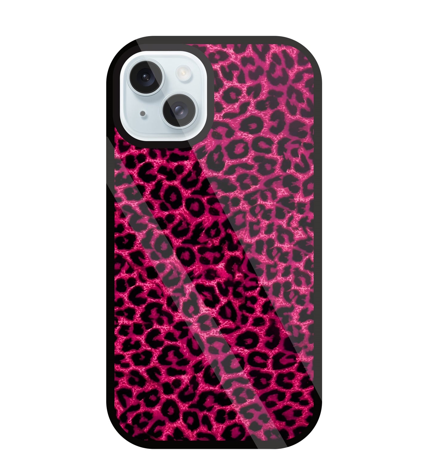 Pink Leopard Glass Case For Apple iPhone 13