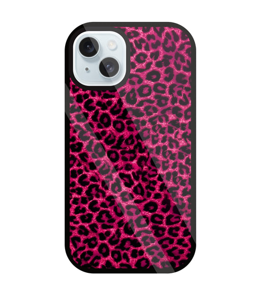 Pink Leopard Glass Case For Apple iPhone 13