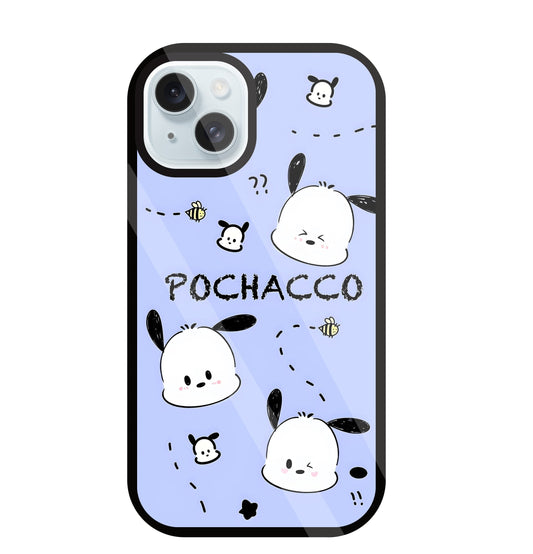 Pochacco Puppy Levender Glass Case For Apple iPhone 13