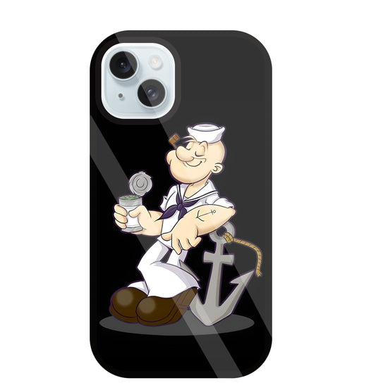 Popeye The Sailor Glass Case For Apple iPhone 13