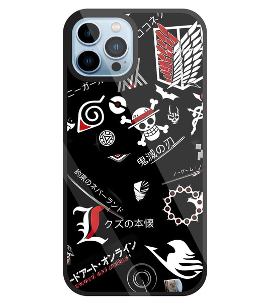 Anime Mashup  Glass Case For Apple iPhone 13 Pro