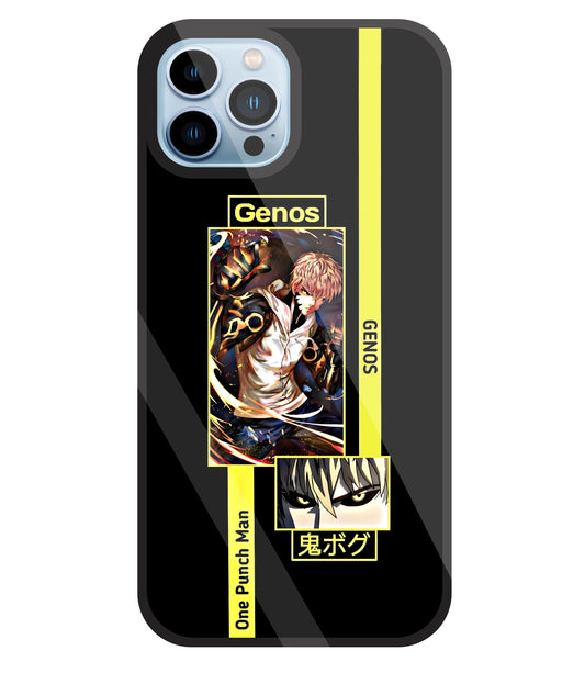 Genos Attack on Titan Glass Case For Apple iPhone 13 Pro