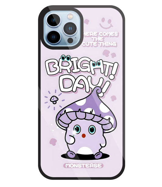 Bright Day Purple Monster Glass Case For Apple iPhone 13 Pro