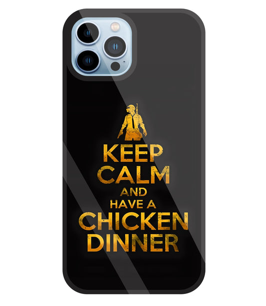 Chicken Dinner Glass Case For Apple iPhone 13 Pro