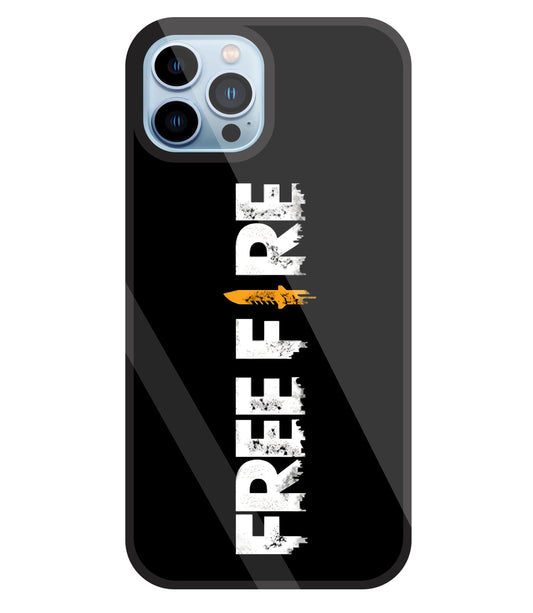 Free Fire Glass Case For Apple iPhone 13 Pro