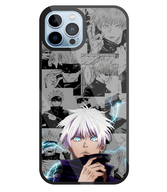 Gojo with bolt Glass Case For Apple iPhone 13 Pro
