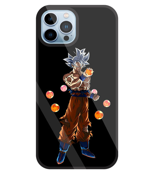 Goku With Dragon Balls Glass Case For Apple iPhone 13 Pro