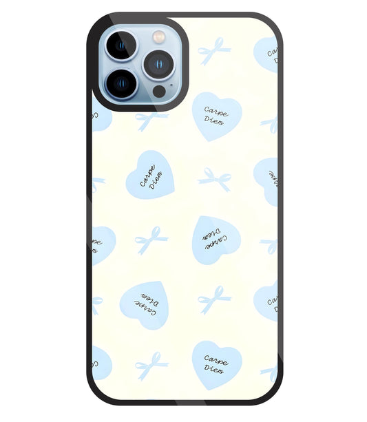 Heart Carpe Diem Glass Case For Apple iPhone 13 Pro