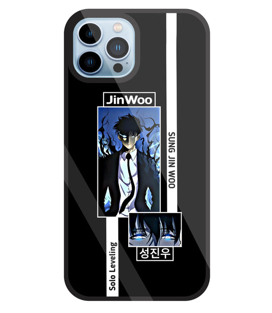 Jin Woo Sung Anime Glass Case For Apple iPhone 13 Pro