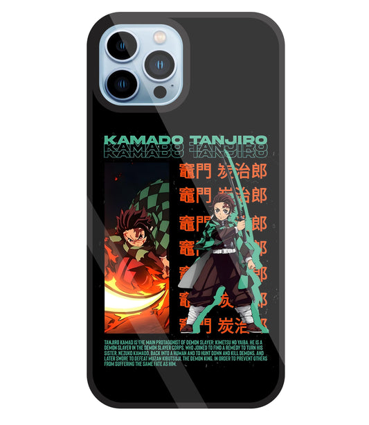 Kamado Tanjiro Glass Case For Apple iPhone 13 Pro