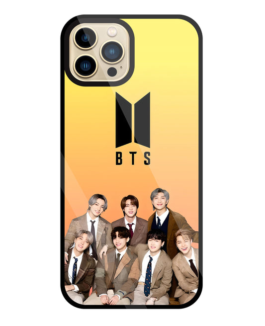 BTS Crew Glass Case For Apple iPhone 13 Pro Max
