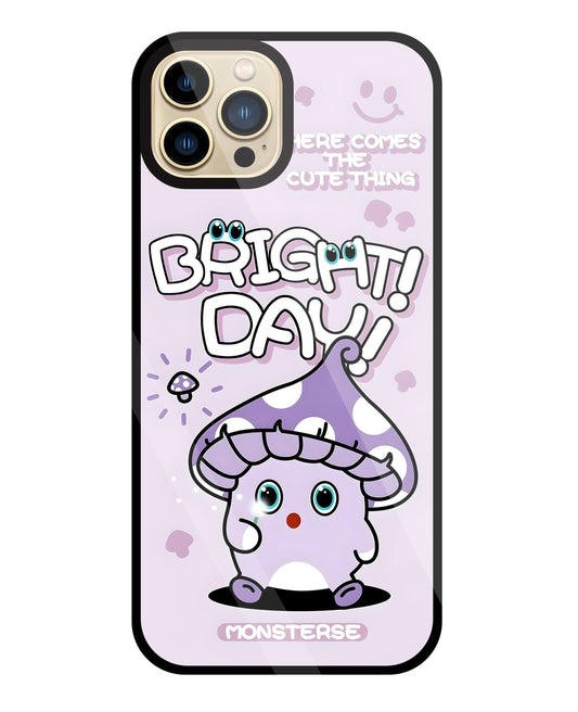 Bright Day Purple Monster Glass Case For Apple iPhone 13 Pro Max