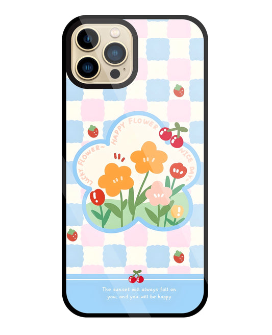 Cherry Blossom Glass Case For Apple iPhone 13 Pro Max