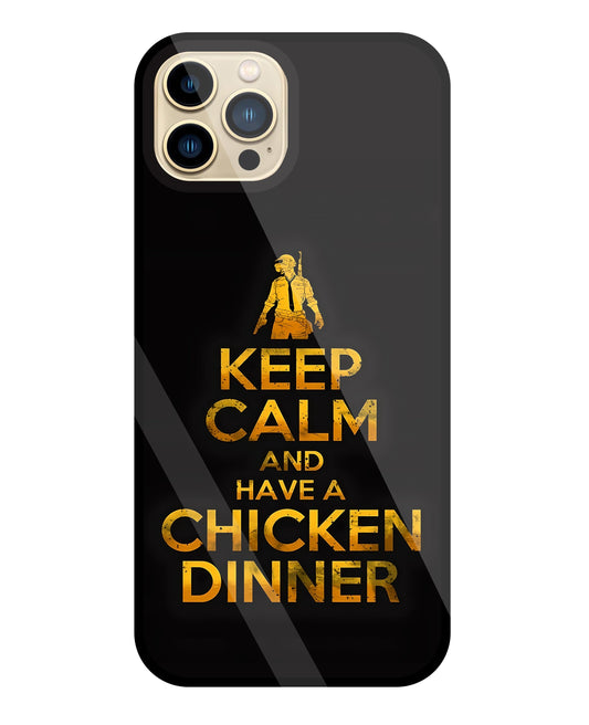 Chicken Dinner Glass Case For Apple iPhone 13 Pro Max