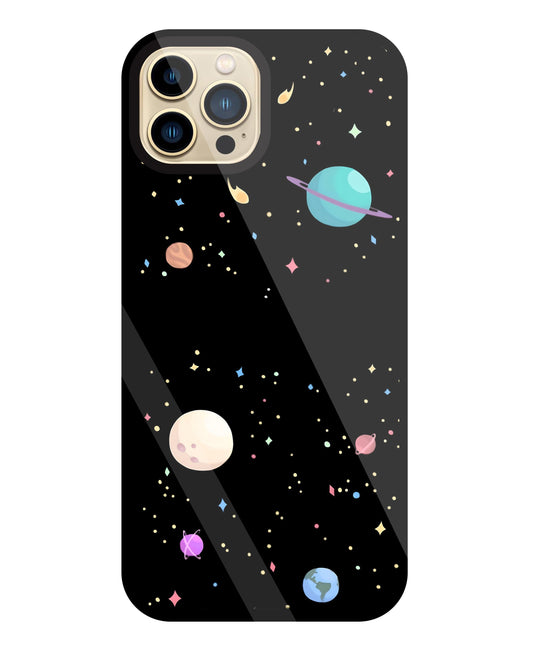 Colorful Space Glass Case For Apple iPhone 13 Pro Max
